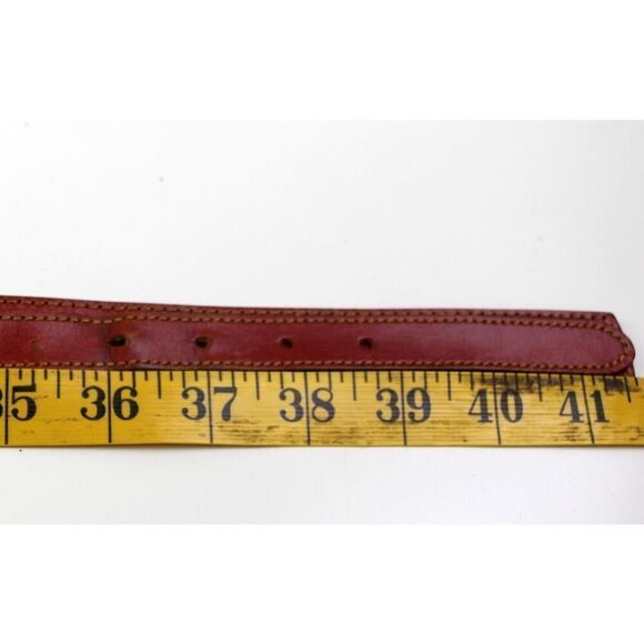 Danbury BROWN GENUINE LEATHER 1 1/8"Wd CASUAL DRESS MEN'S BELT Size 38 (*49 - Picture 11 of 13